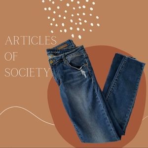 Articles of Society Distressed Skinny Jeans 27